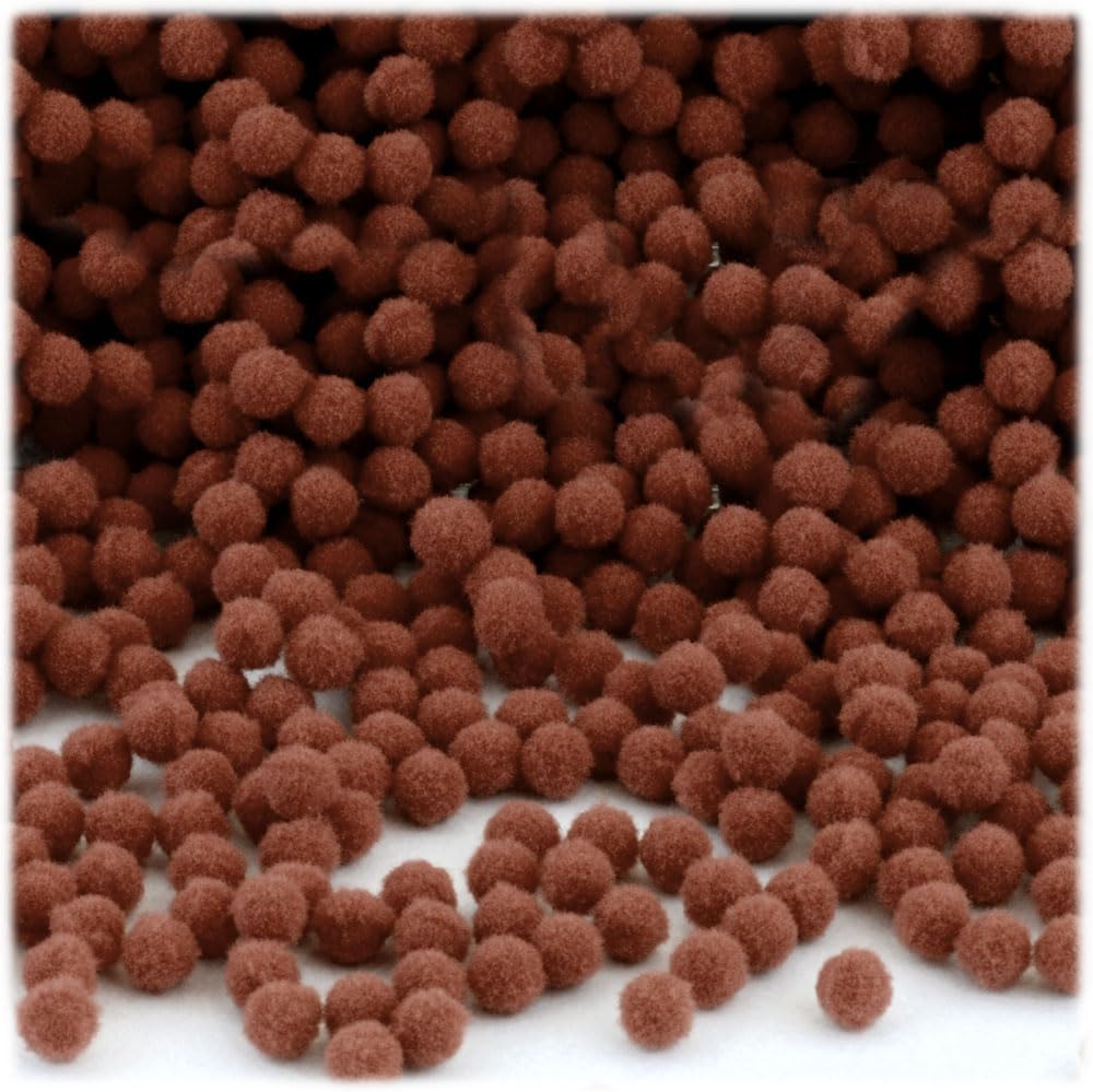 The Crafts Outlet 100 Piece Acrylic Pom Poms for Crafting