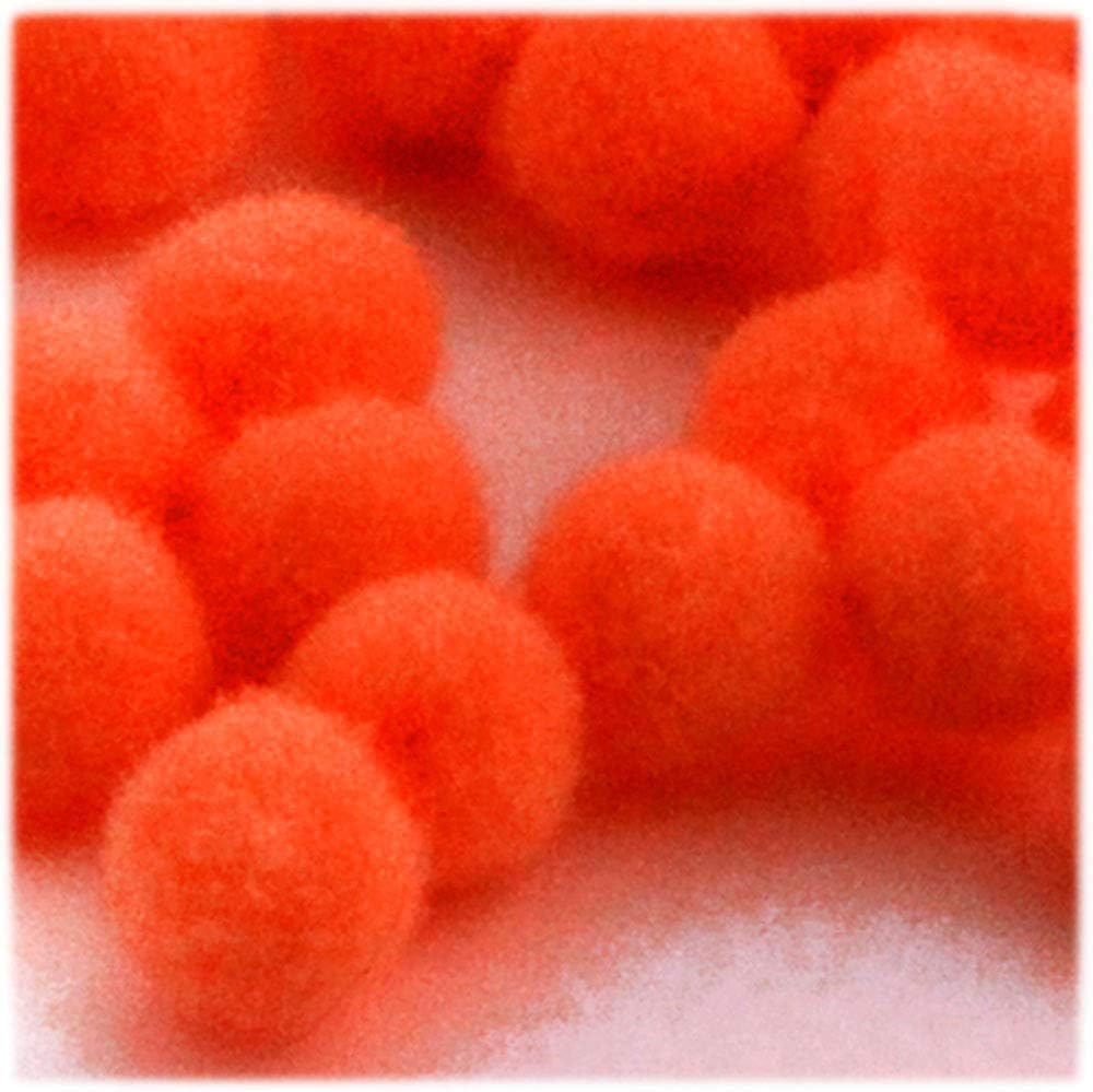 The Crafts Outlet 50-Piece Neon Orange Pom Poms