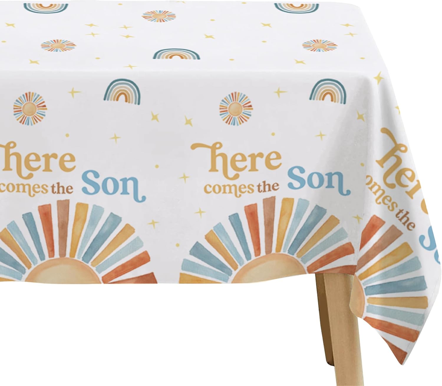 Here Comes The Sun Baby Shower Tablecloth 3 Pcs 54x108