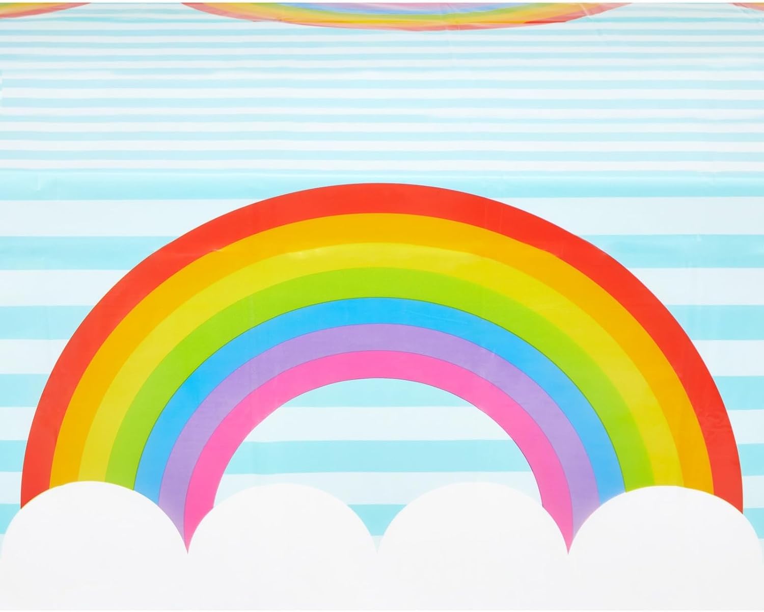 Juvale Rainbow Tablecloth 3-Pack for Birthday Decorations