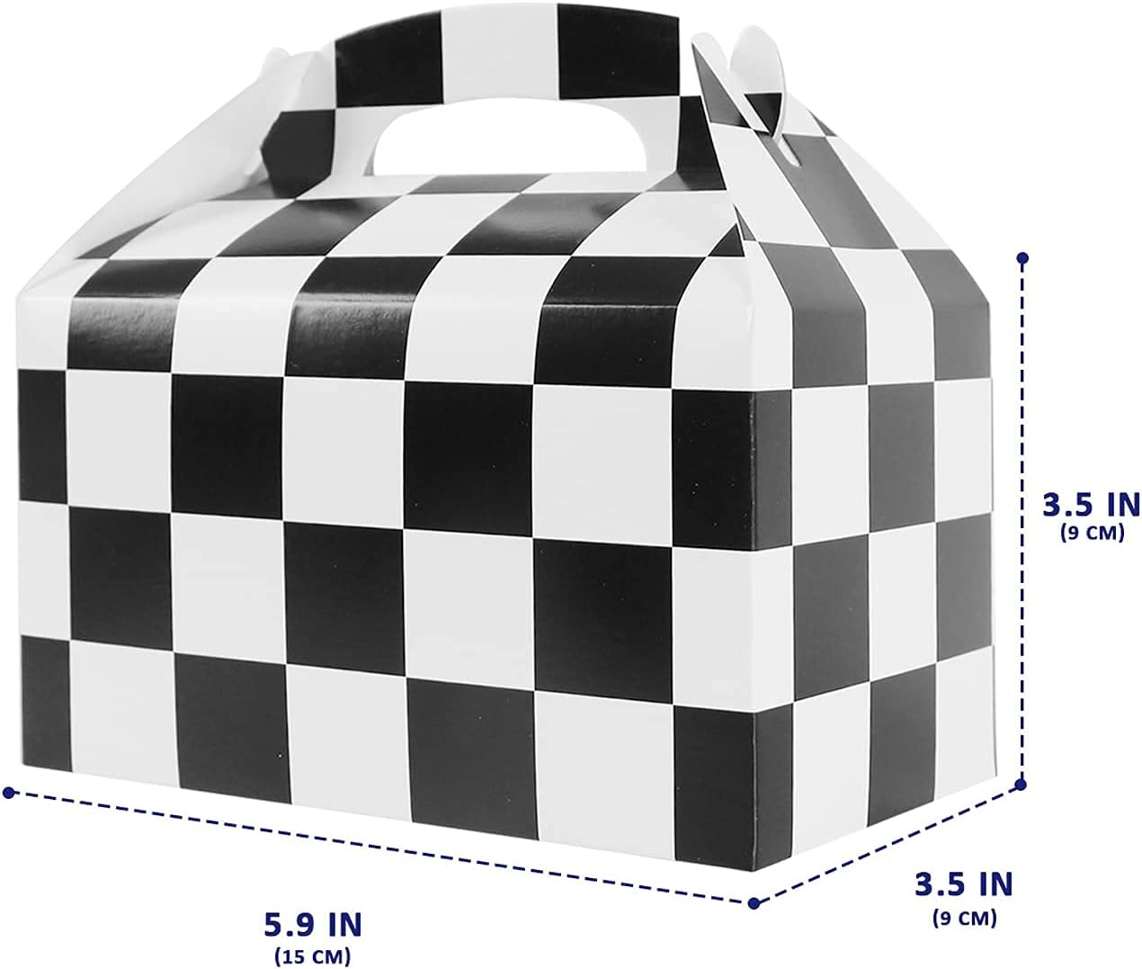 Racing Flag Gift Bags 24 Pcs Checkerboard Treat Box Party Favor Supplies