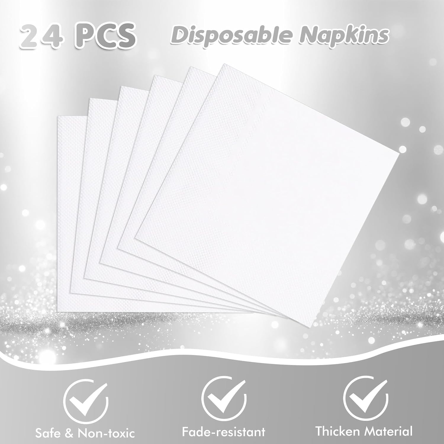 49Pcs White Party Decorations Set for Birthday Celebrations