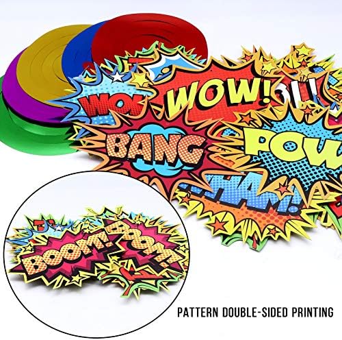 Superhero Party Decor Foil Swirls 30 Pack