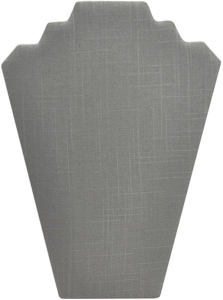 Grey Linen Jewelry Display Easel 125 Inch Tall