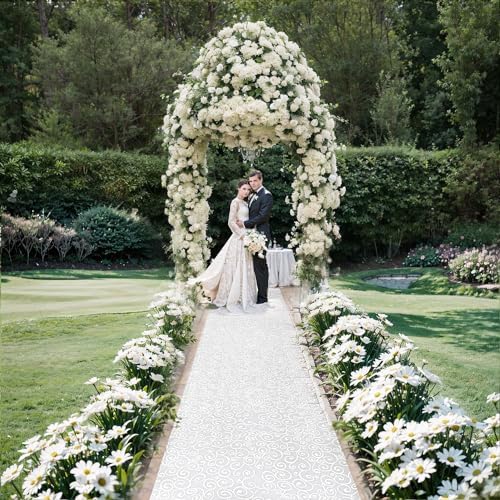 White Wedding Aisle Runner 3x100 Feet with Pull String