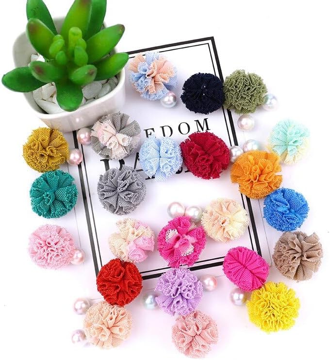 15mm Gray Pom Pom Balls 60pcs Craft Supplies