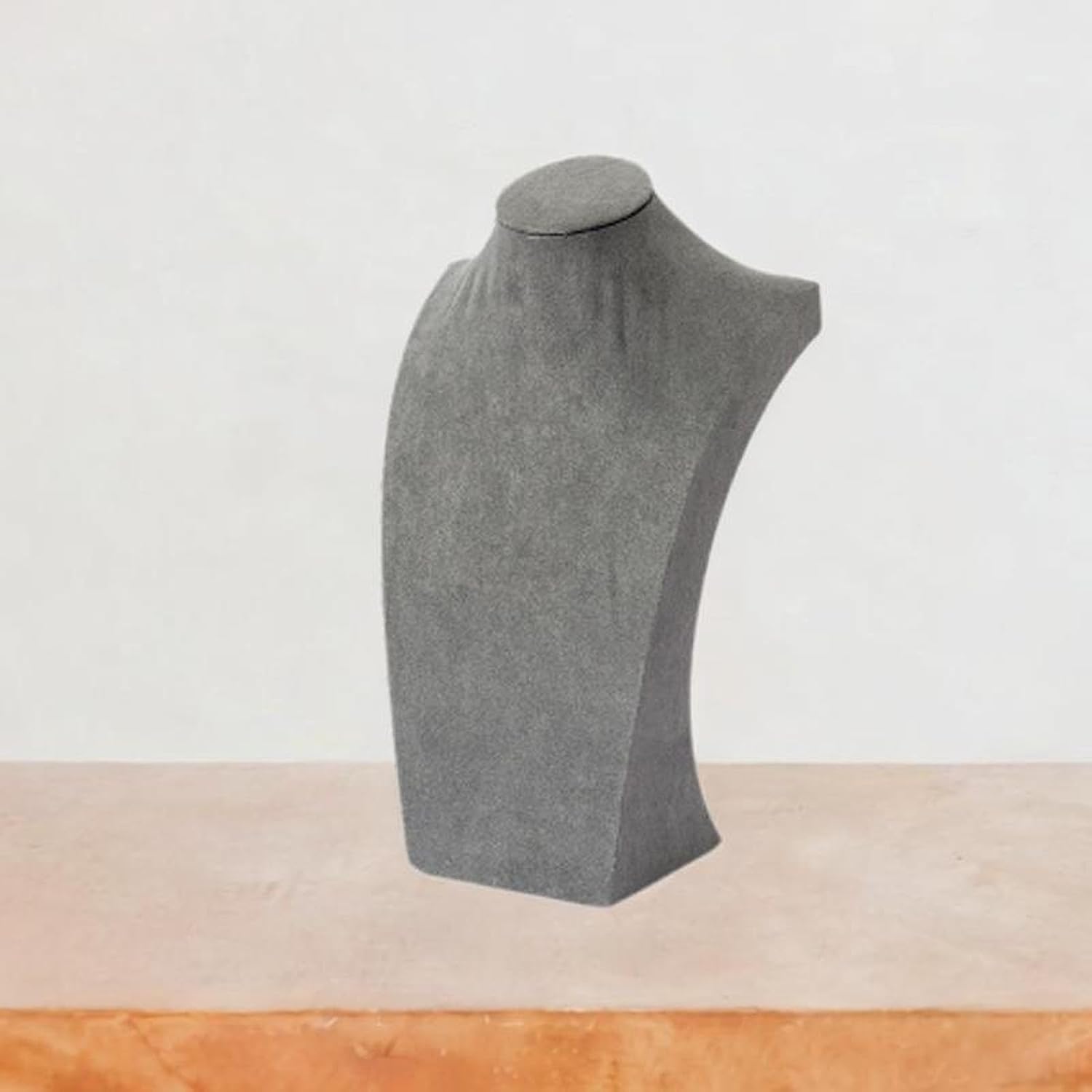 Elegant Velvet Necklace Display Stand with 35cm Height