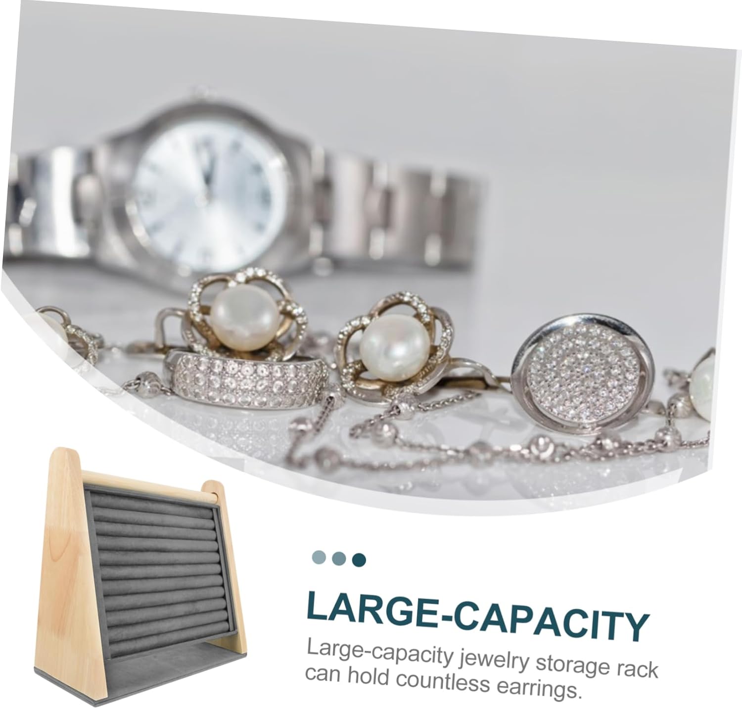 Practical Earring Storage Rack Stylish Jewelry Organizer for Retail Displays Weddings and Special Occasions