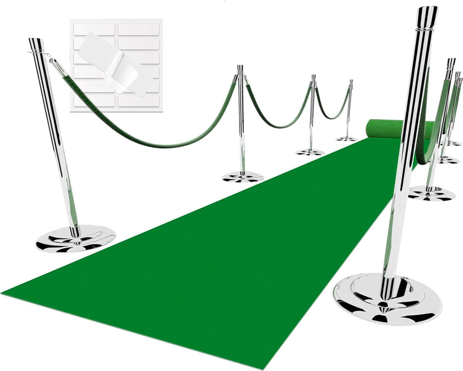 Grass Green Carpet Runner for Party 26x15ft