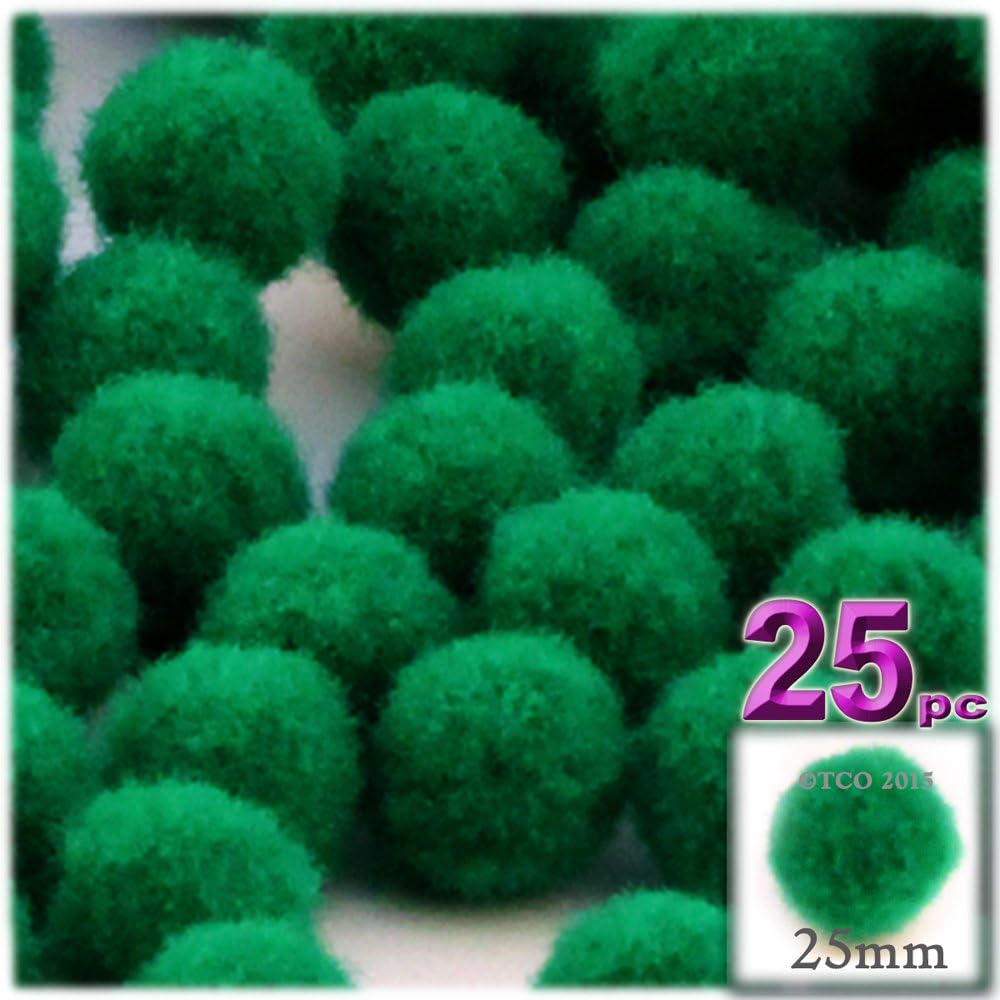The Crafts Outlet 25-Piece Purple Pom Poms Set