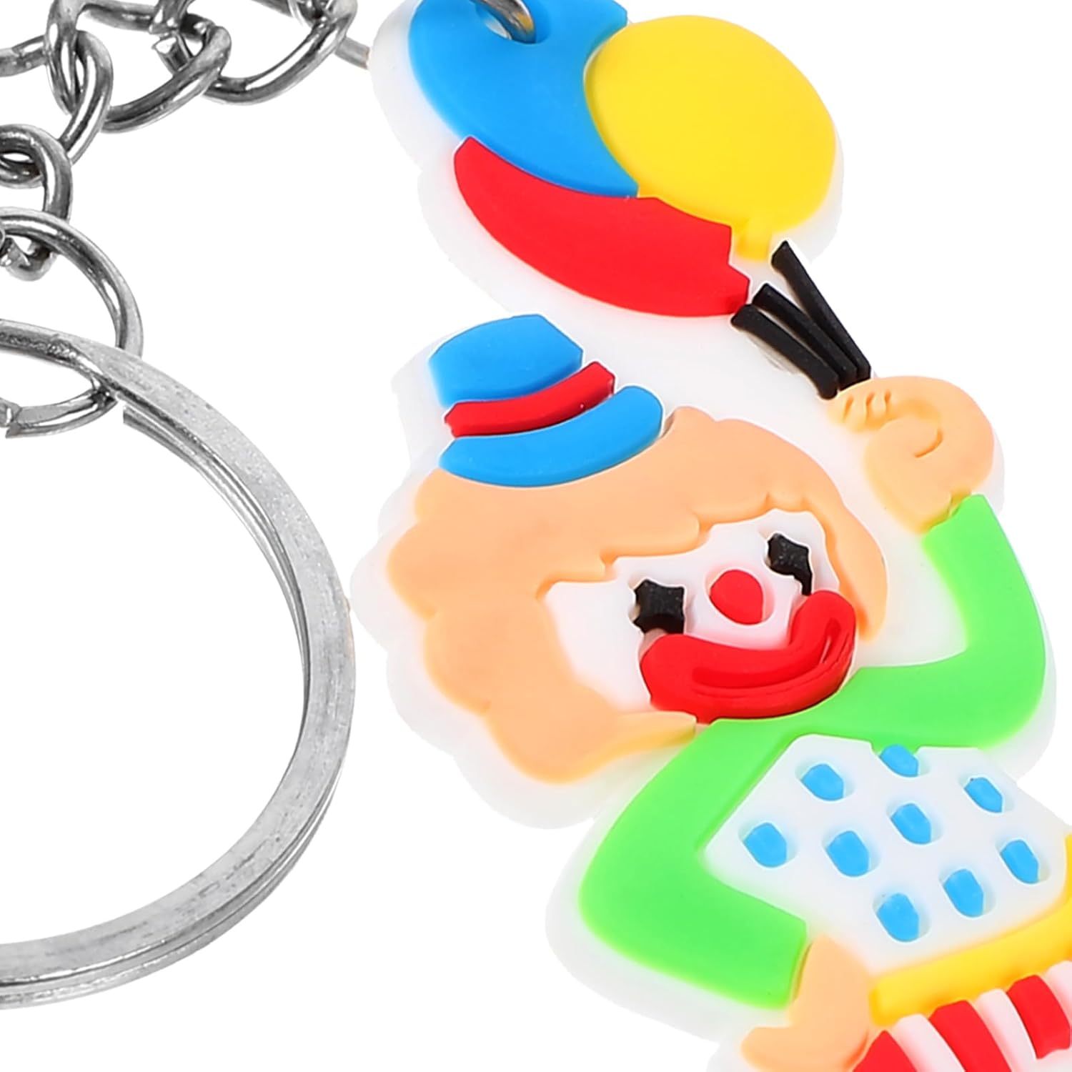 LUOZZY 12 Pcs Clown Key Chains for Mardi Gras Party