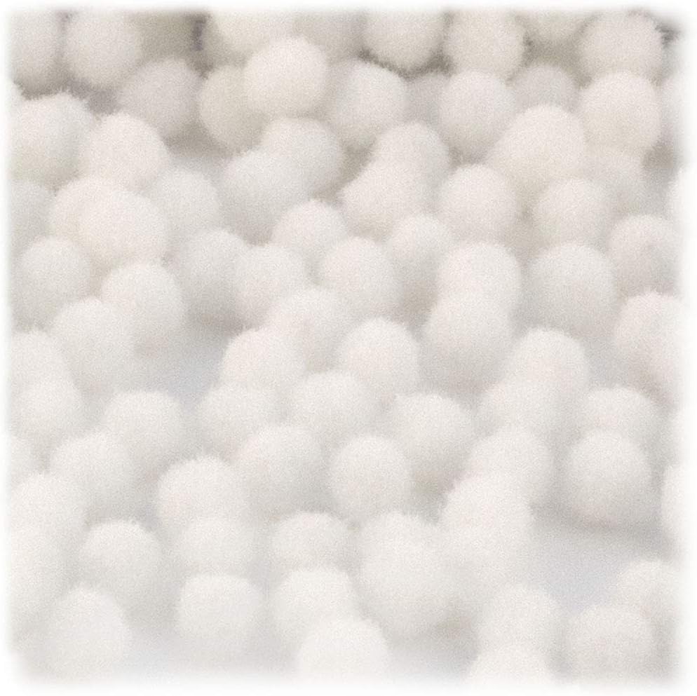 The Crafts Outlet 1000 Piece White Pom Poms 12mm
