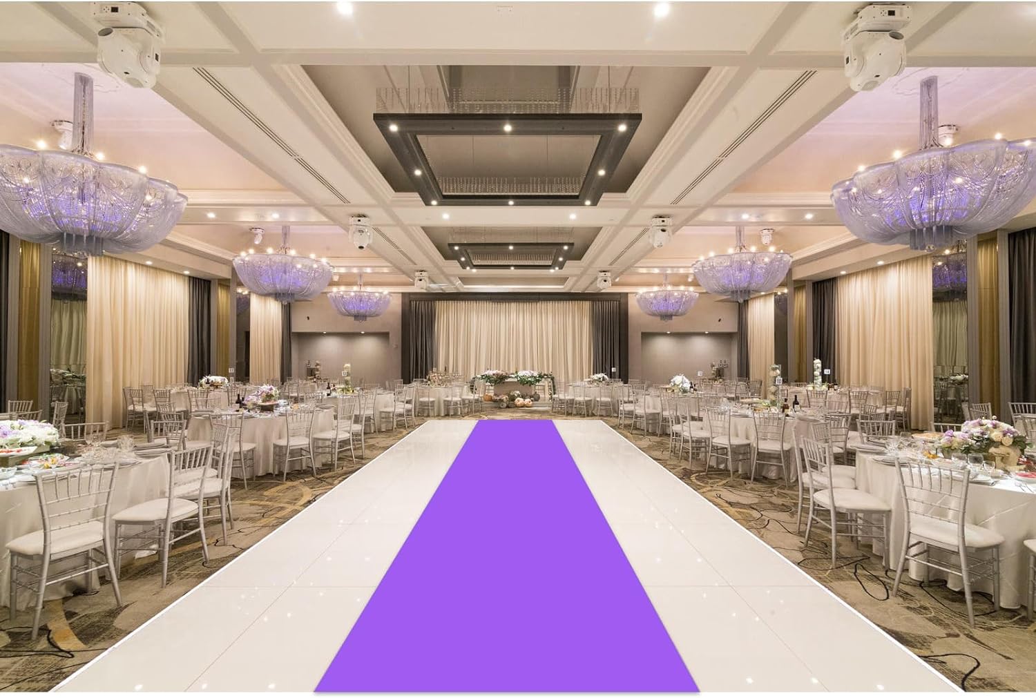 Purple Carpet Runner for Party - 26X15ft