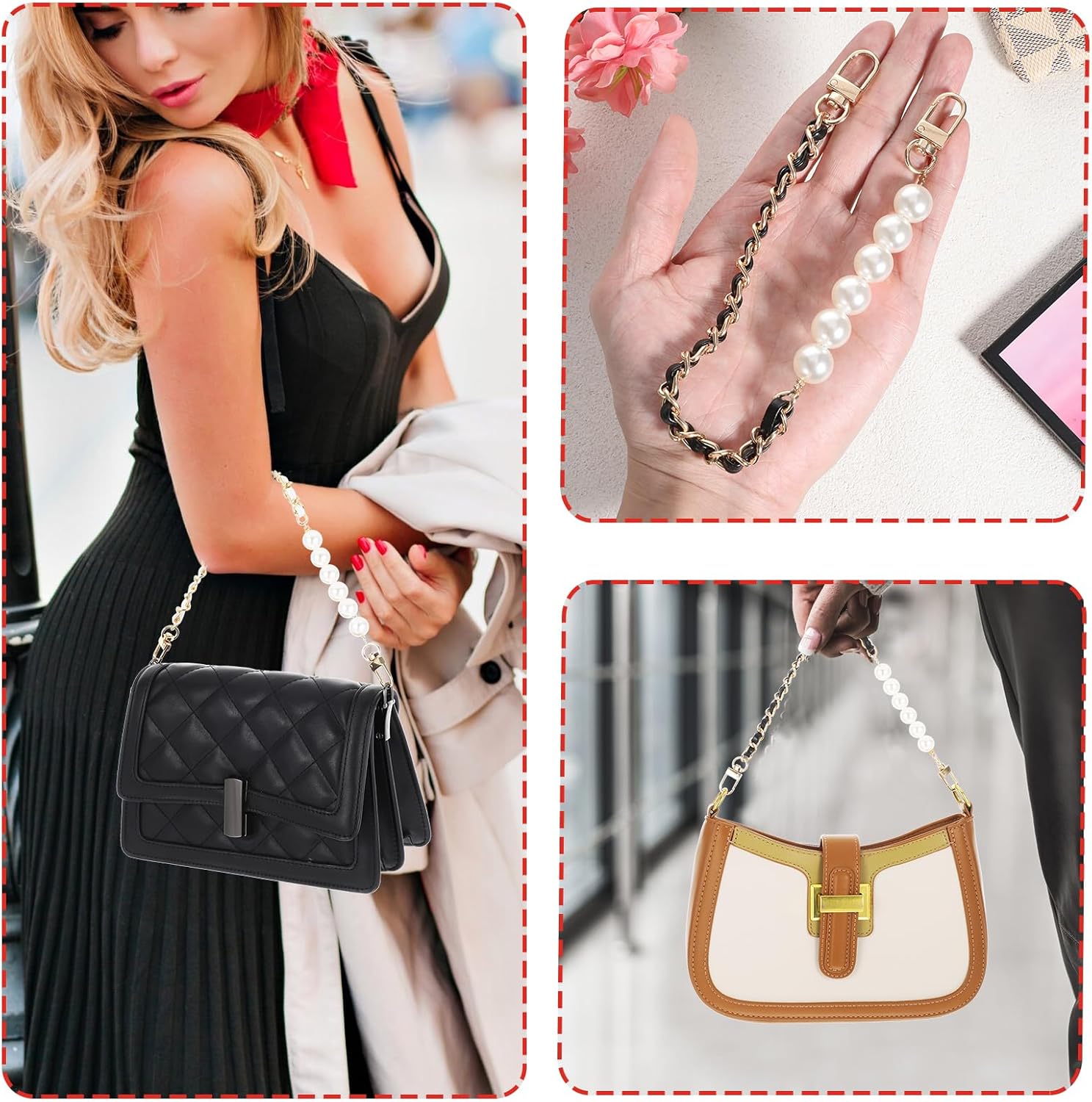 TIESOME 2 Pcs Bag Extender Chain for Handbags