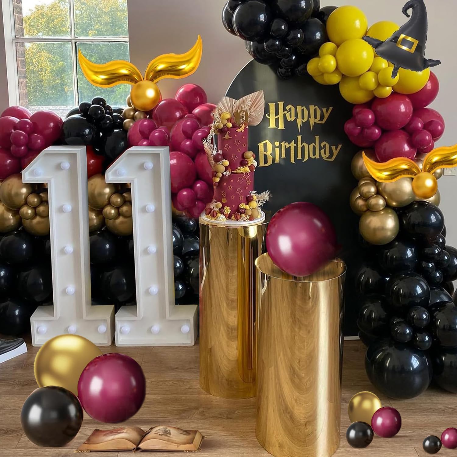 Halloween Balloon Arch Kit 139Pcs Wizard Theme Decor