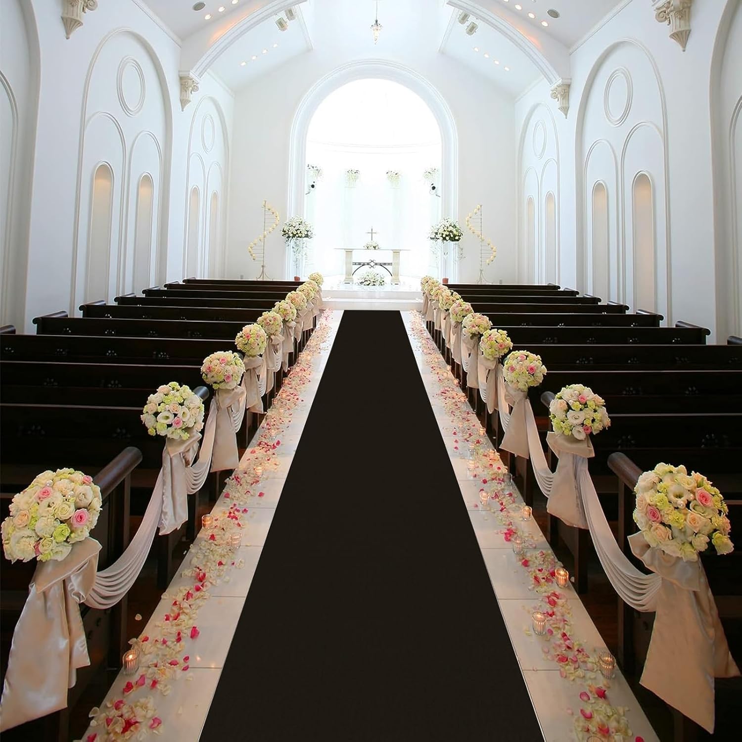 Lanmmraifc Wedding Aisle Runner 10m 20m Non-Slip Carpet