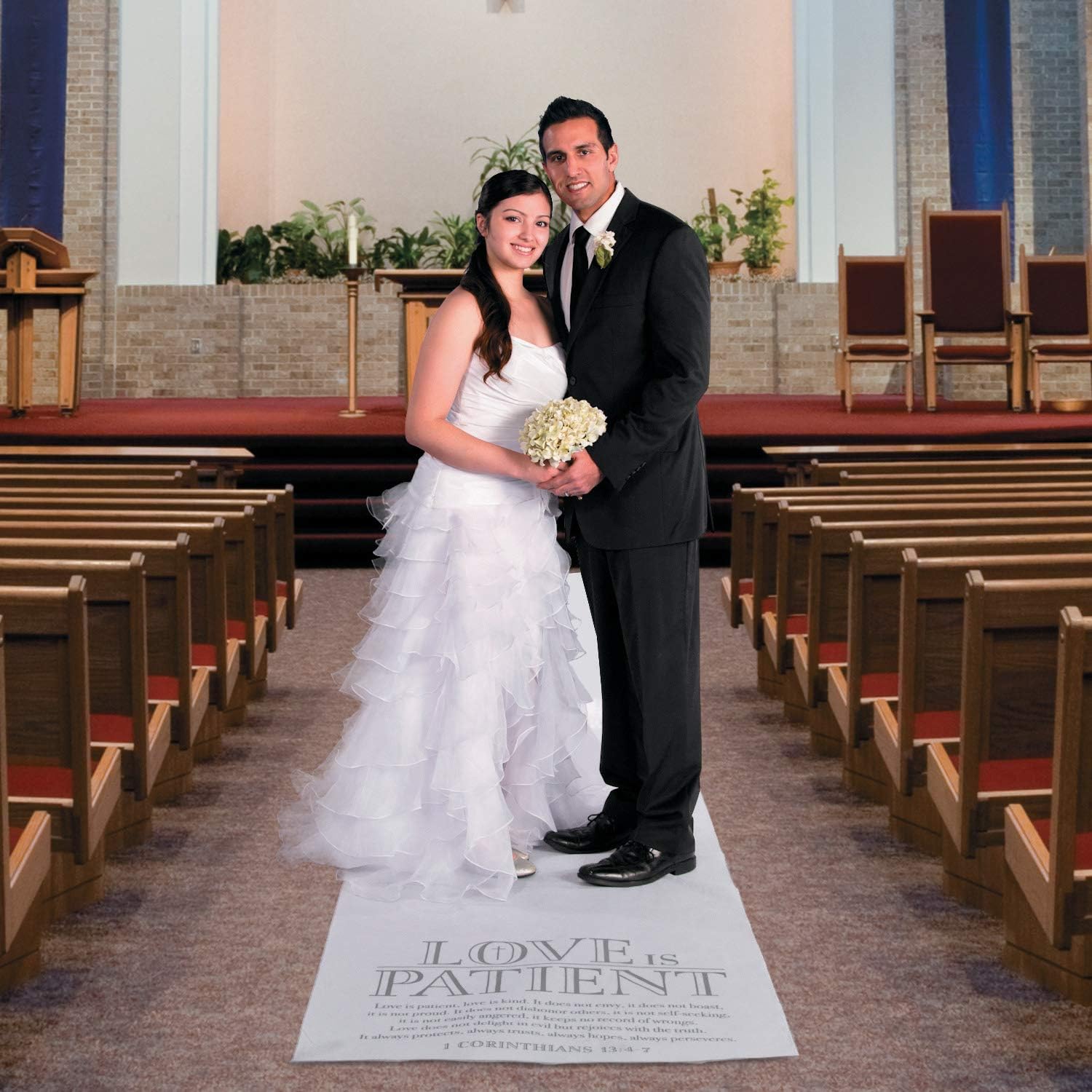 Love is Patient Wedding Aisle Runner 100 Feet