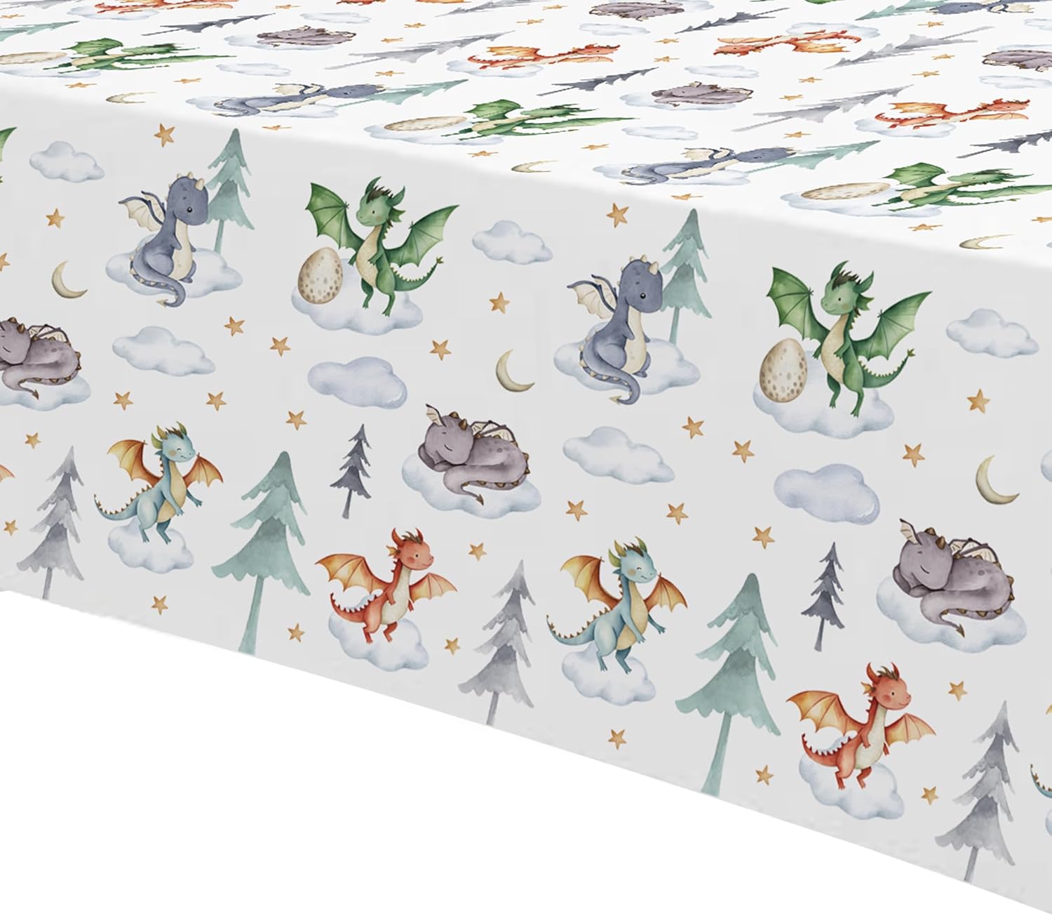 Dragon Birthday Tablecloth 3 Pack 86in x 55in