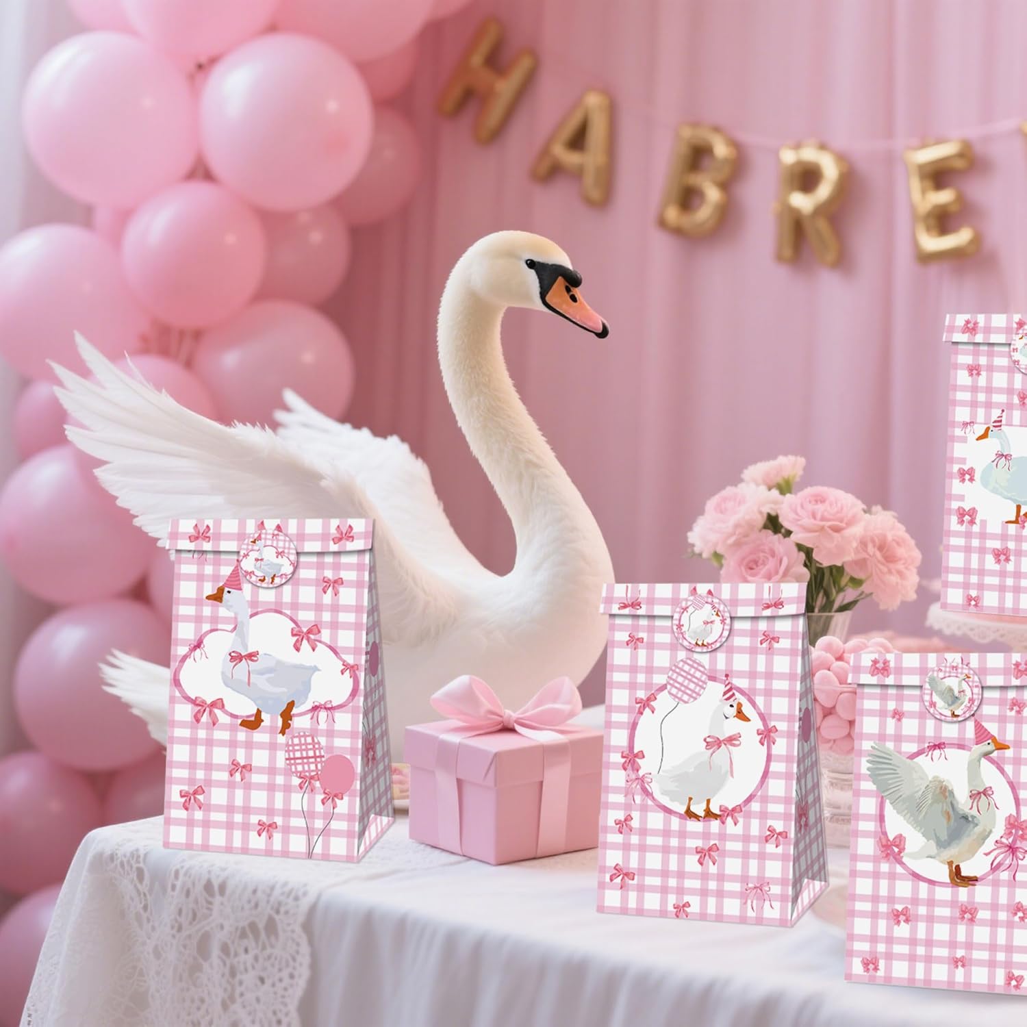 12 Pcs Pink Silly Goose Party Favors Supplies