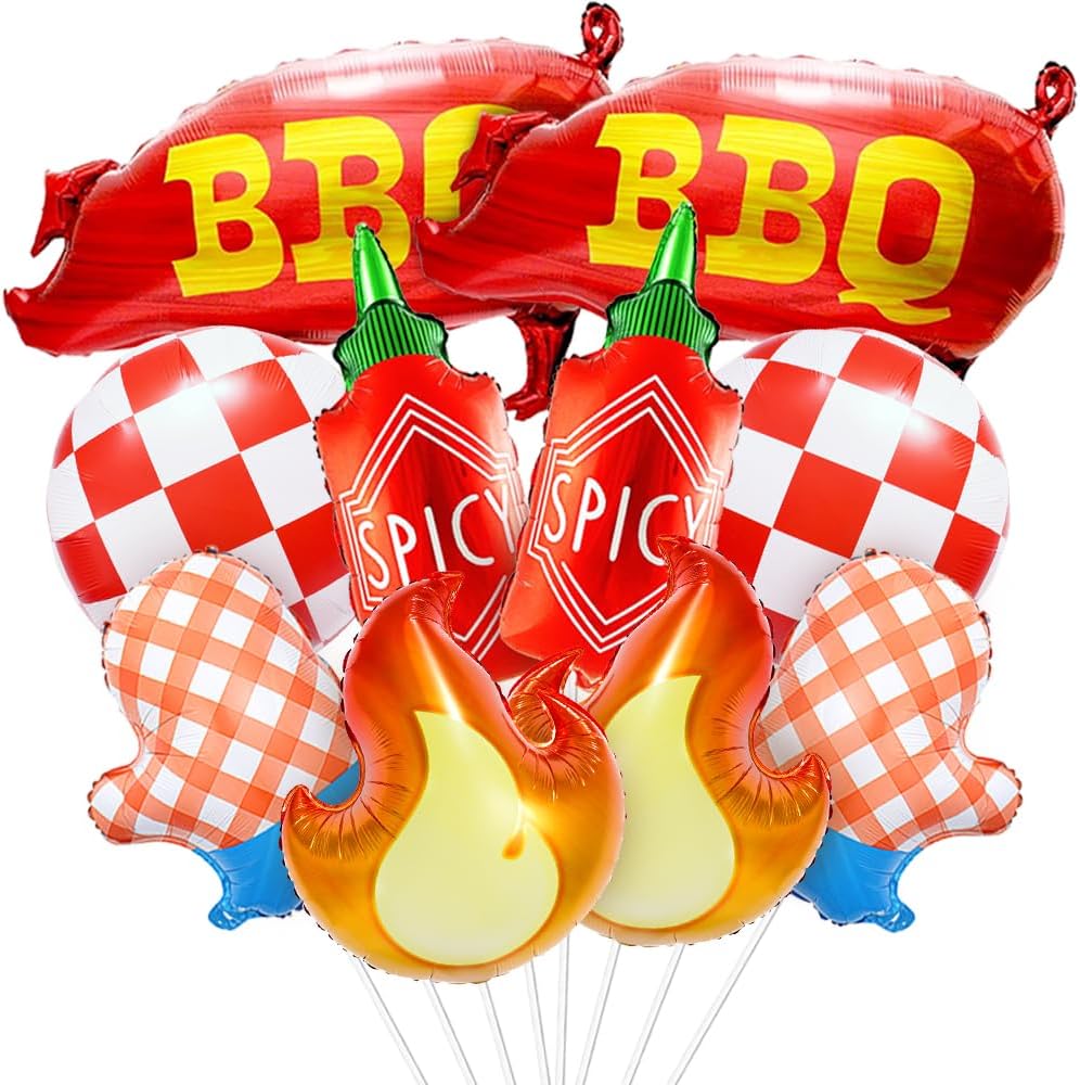 BBQ Balloons Decor Kit for Baby Q and BBQ Parties