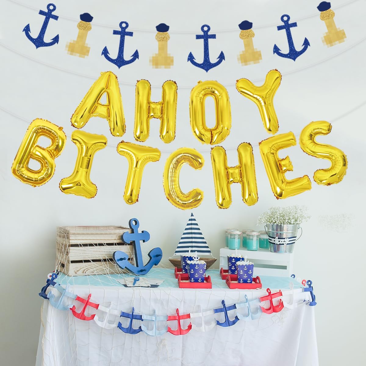 Nautical Bachelorette Balloon Banner Set