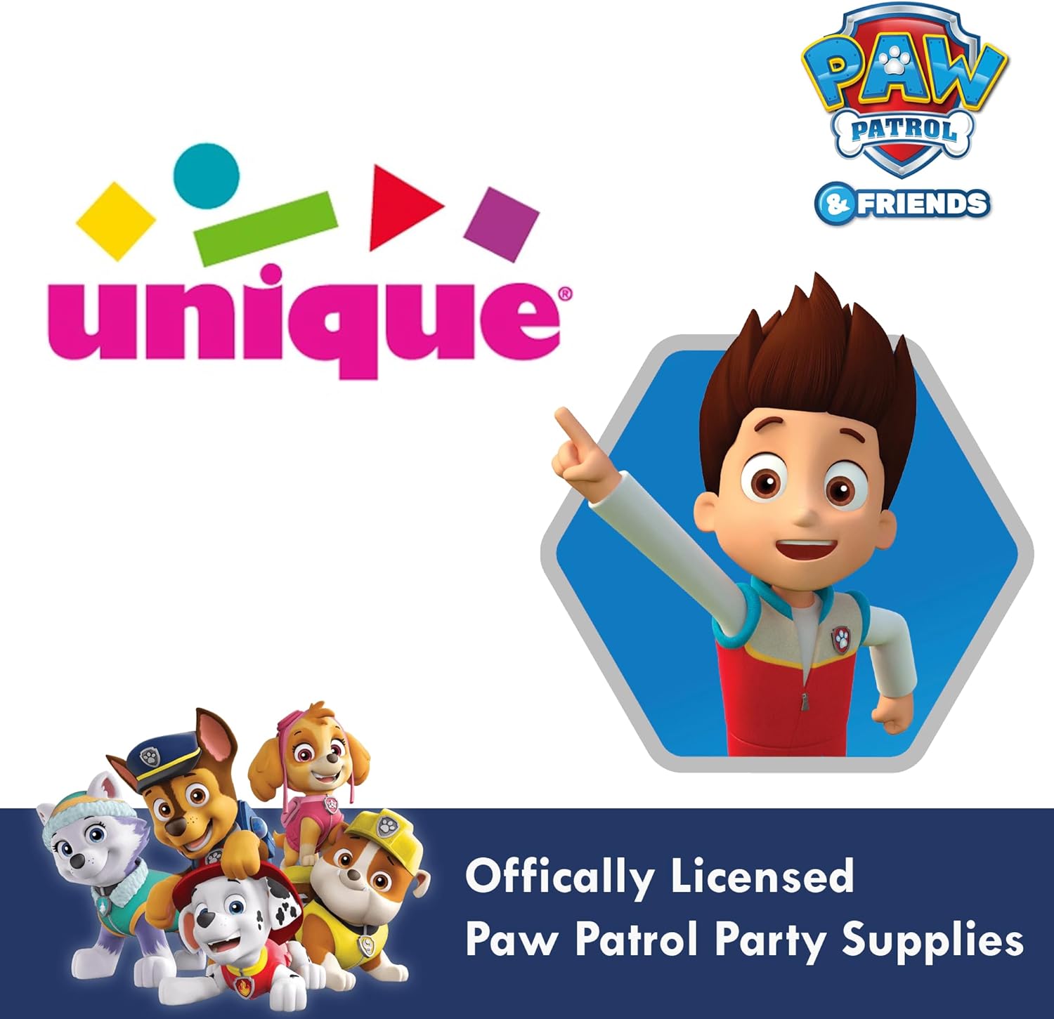Paw Patrol Party Supplies Bundle for 16 Guests