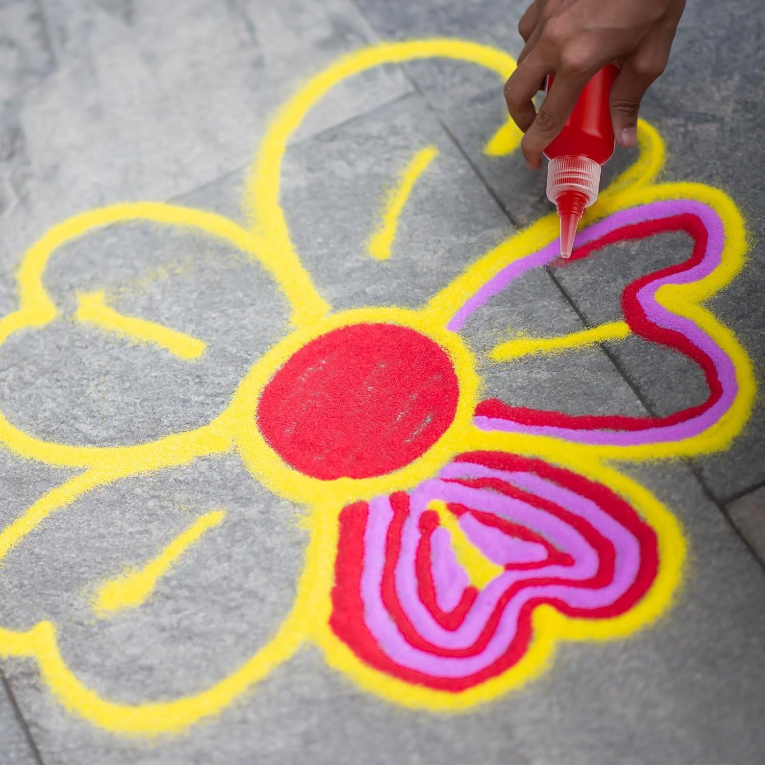 100 Pcs 17 Oz Plastic Squeeze Bottles for Paint Crafts Empty Sand Art Supplies with Leak-proof Top Caps