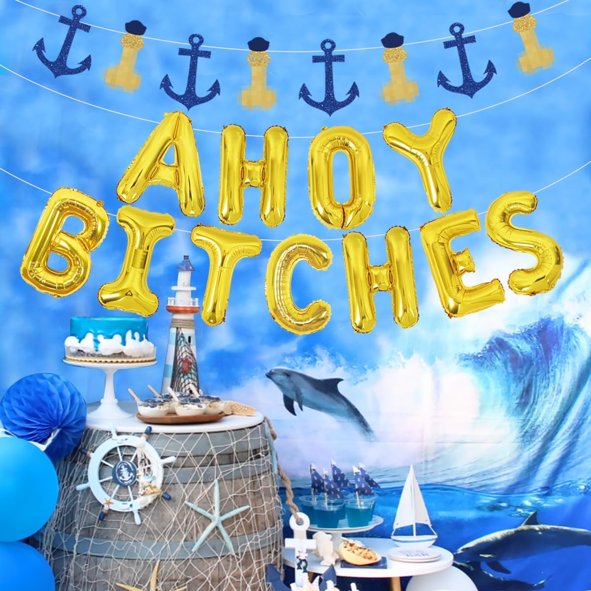 Nautical Bachelorette Balloon Banner Set