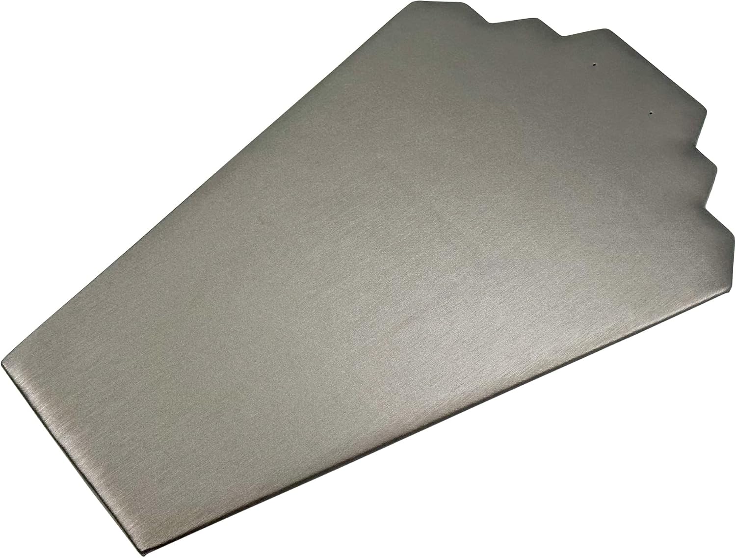 N NicePackaging Special Edition Steel Grey Leatherette 2-Notch Necklace Display 5 Pack