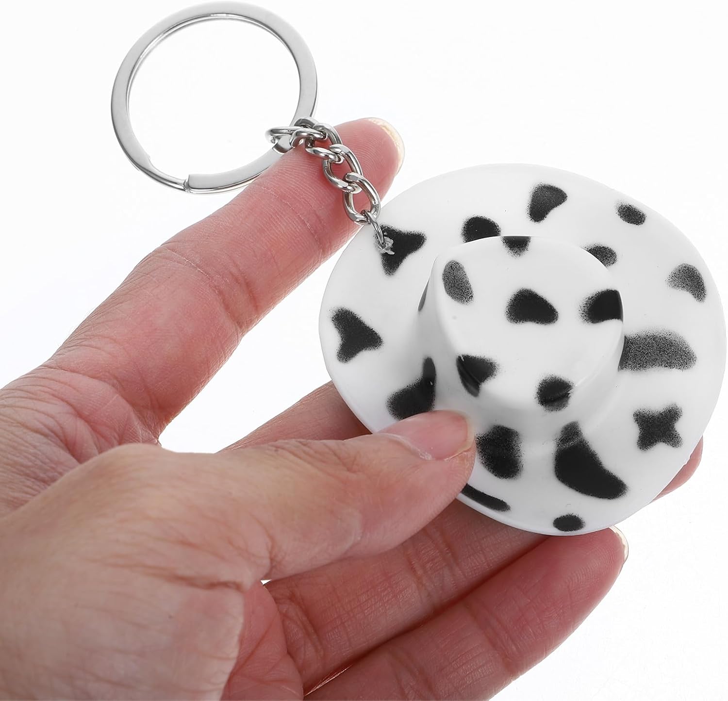 LUOZZY 4 Pcs Vintage Cowboy Hat Keychain Set