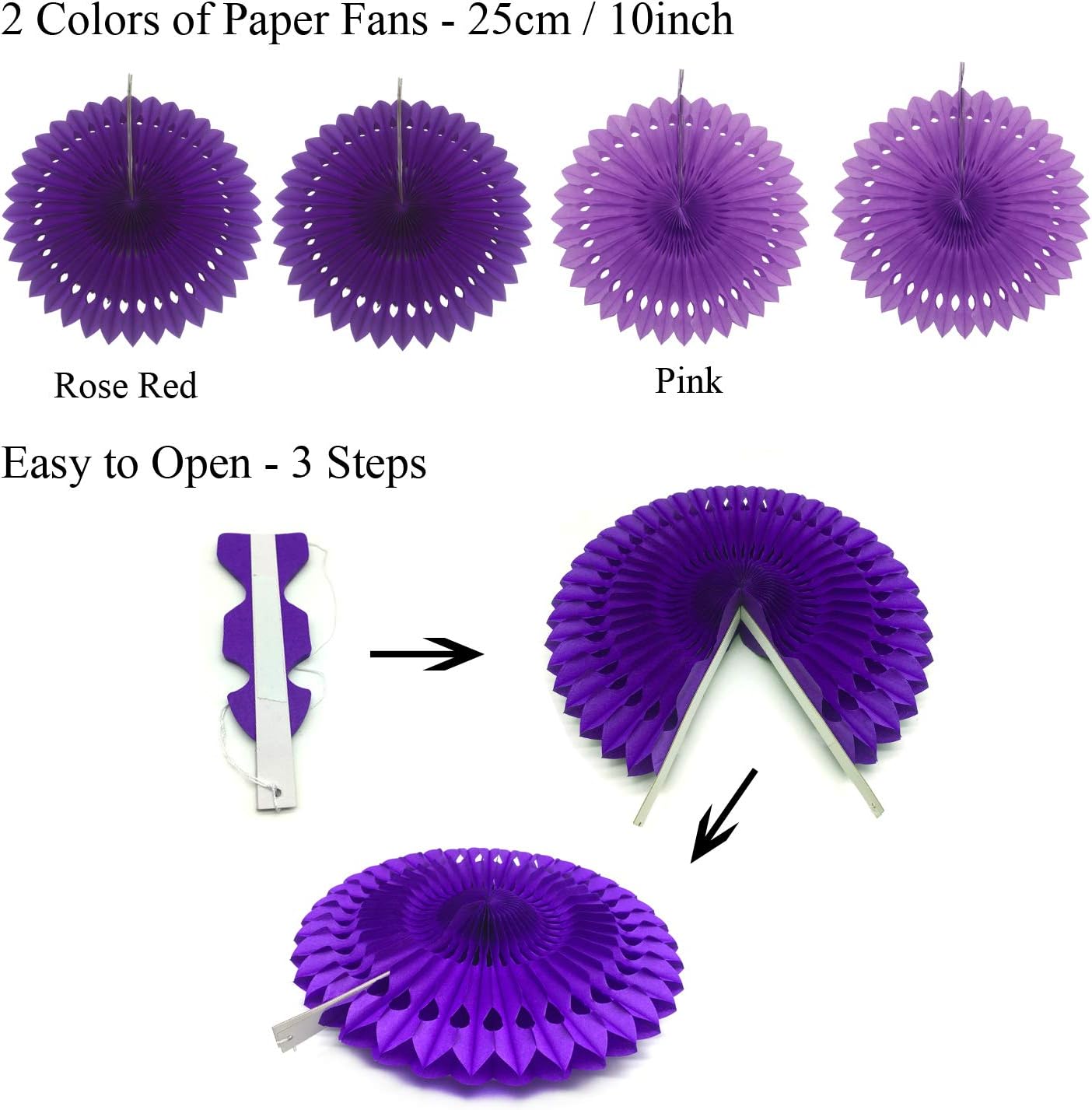 ZERODECO Purple Party Decorations Kit