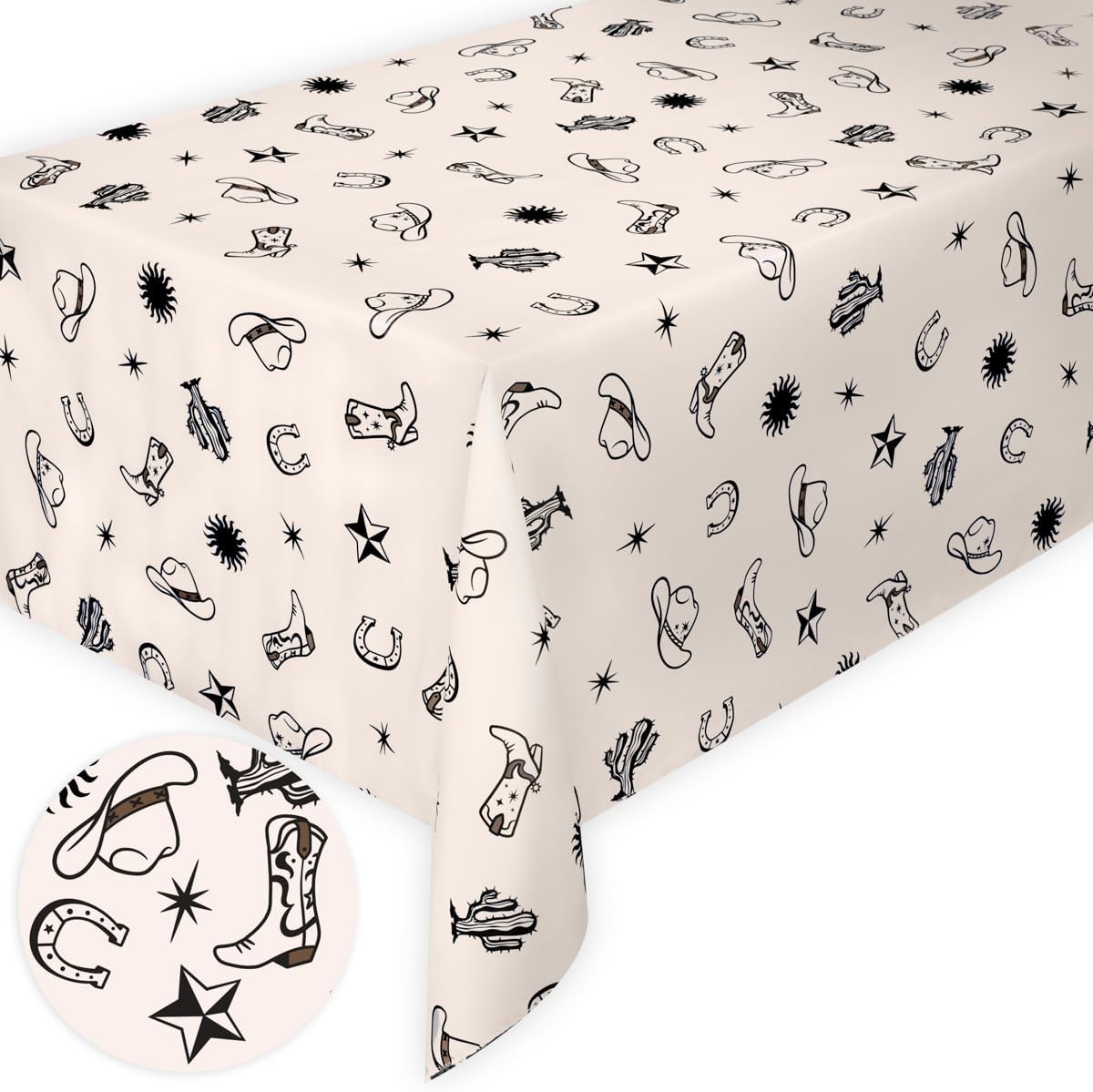 XO Fetti Western Tablecloth 9 x 45