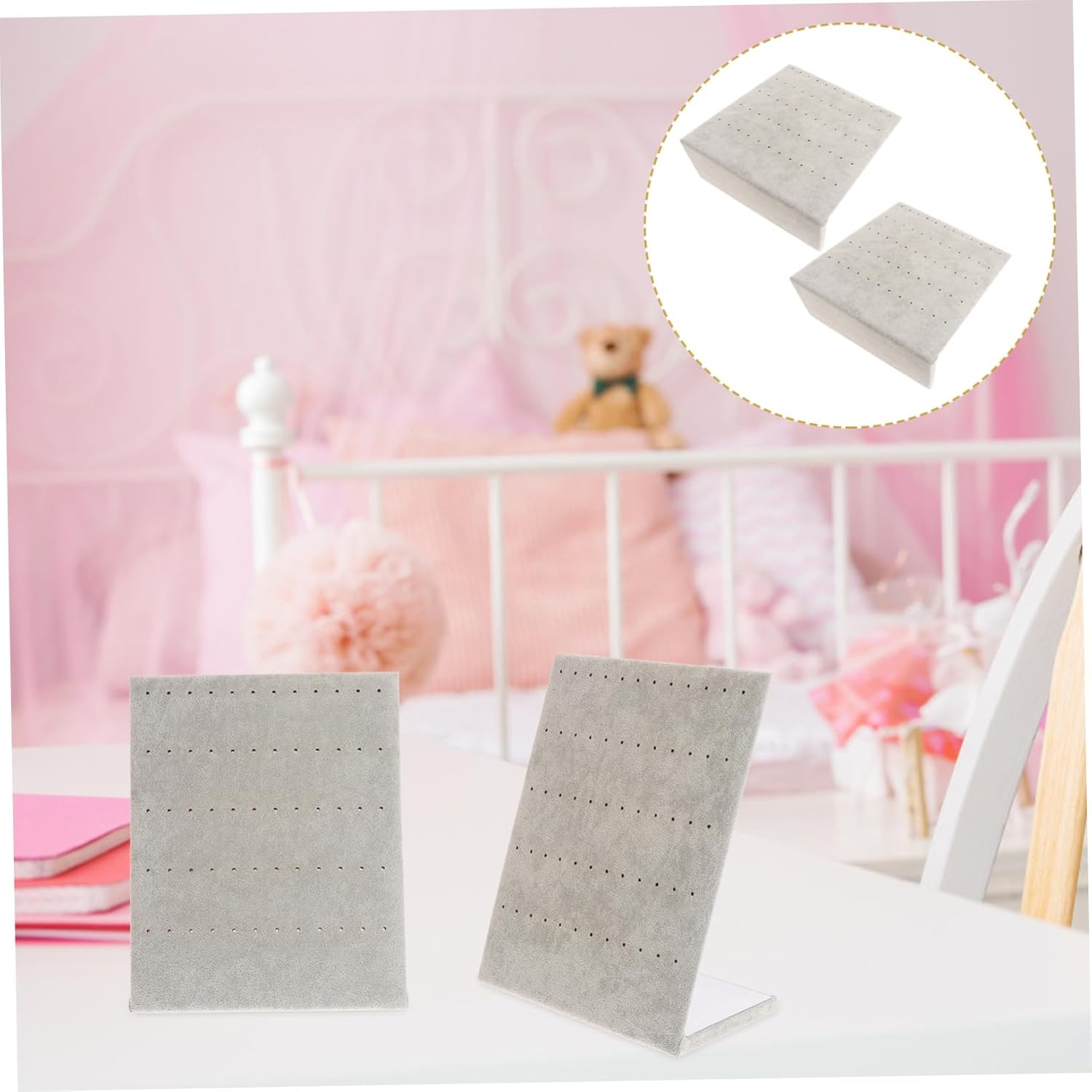 BESPORTBLE 2pcs Earring Holder Stand for Jewelry Display and Organization
