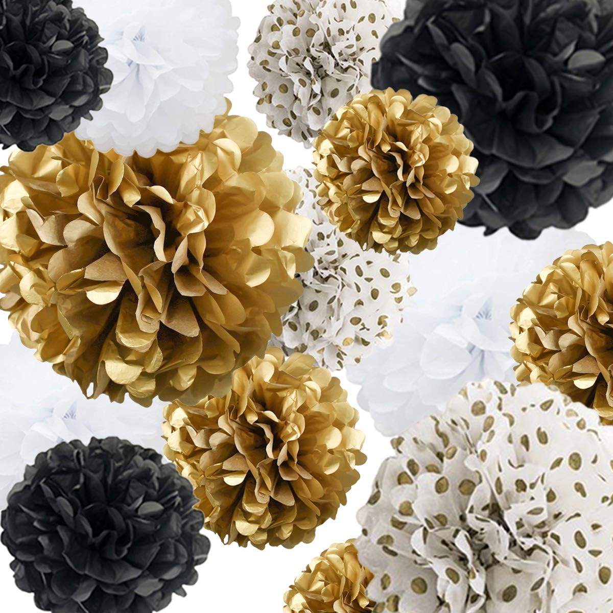 Tissue Paper Pom Poms 22Pcs Set for Party Decorations