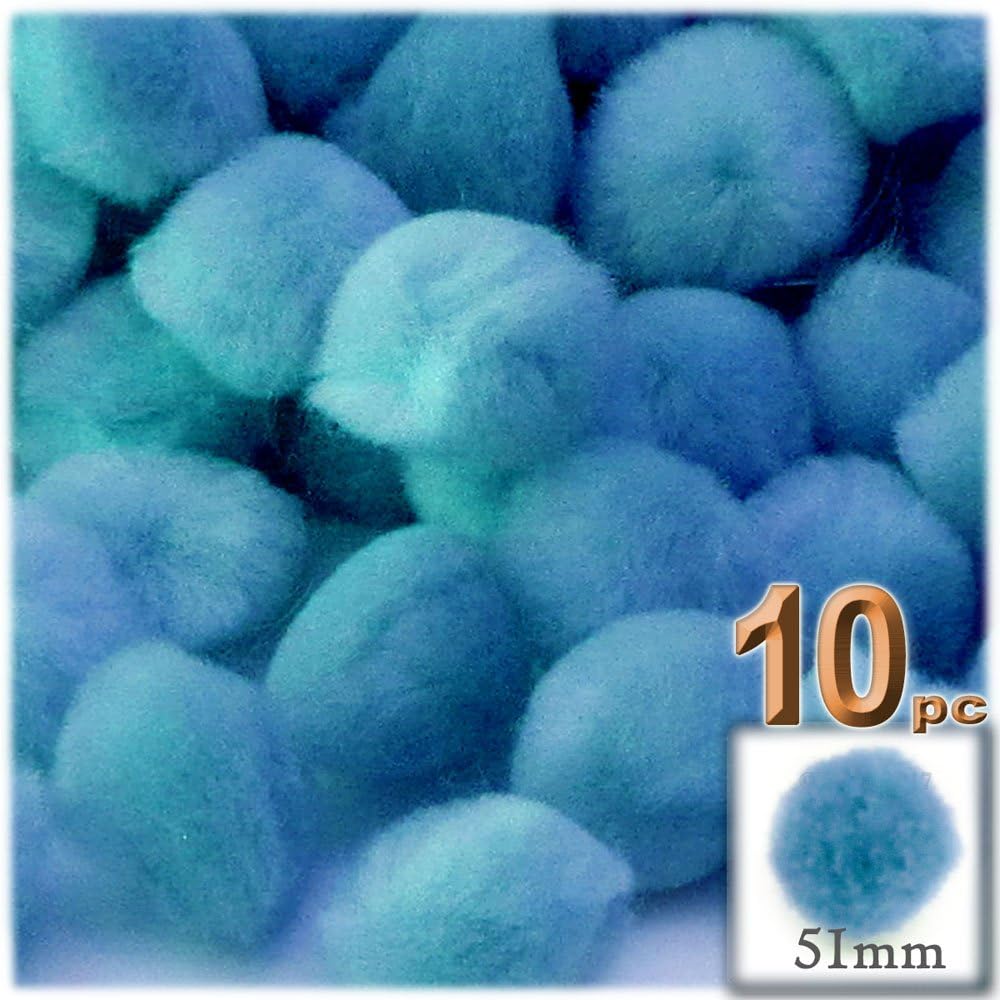 The Crafts Outlet 10-Piece Fuchsia Pom Poms for Decorations