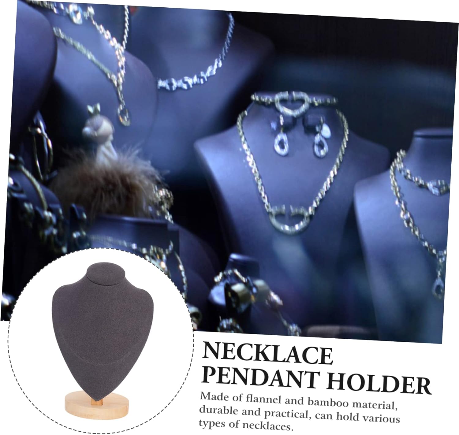 FOMIYES Elegant Jewelry Display Stand for Necklaces and Pendants