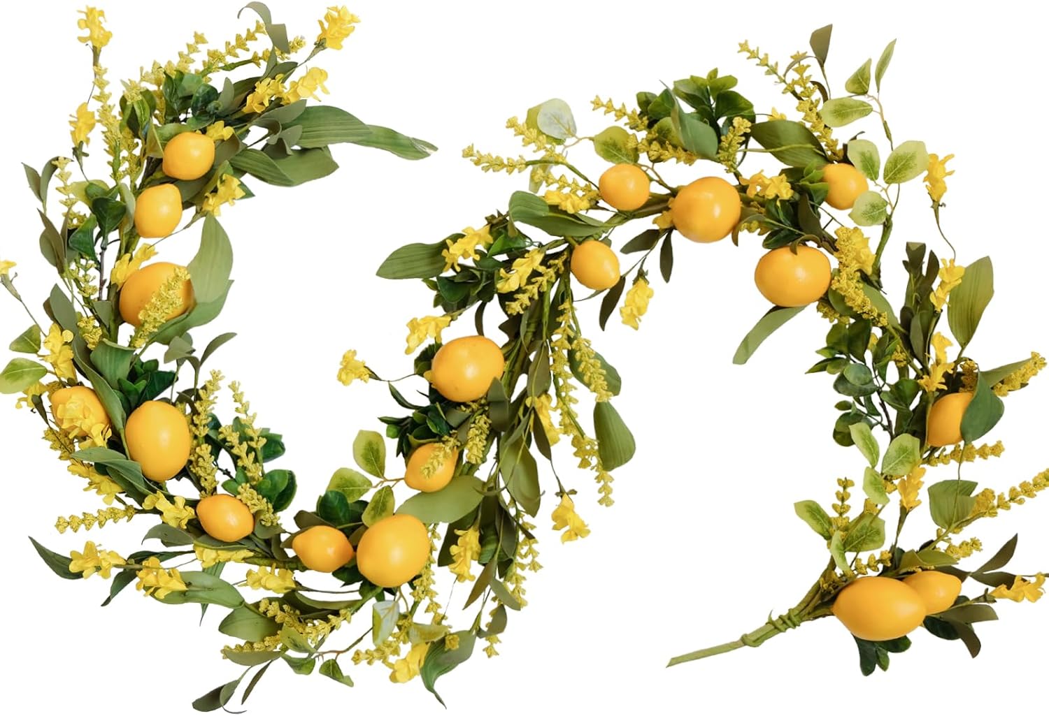 TEMPUS 54 Ft Artificial Lemon Garland for Home Wedding Decorations