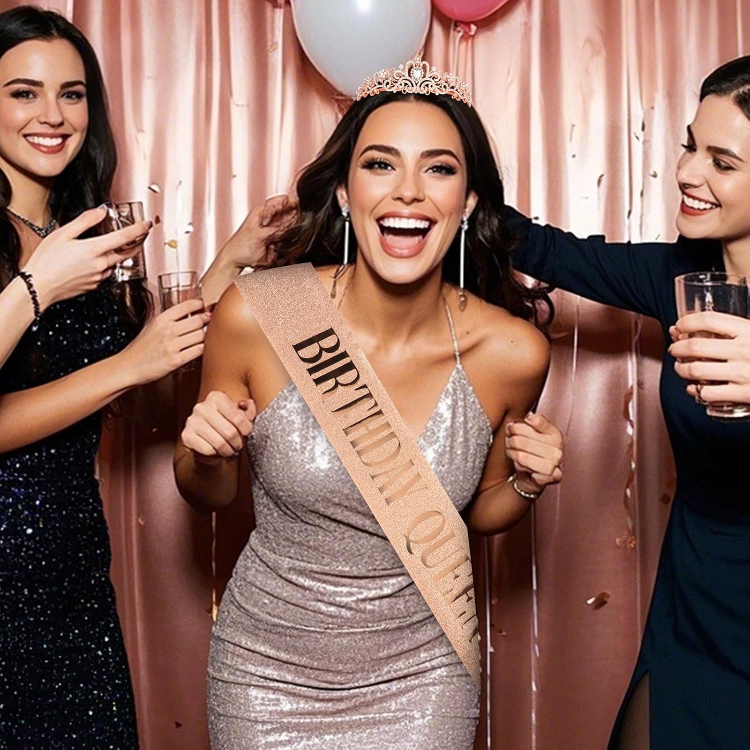 Semato Birthday Queen Crown and Sash Kit