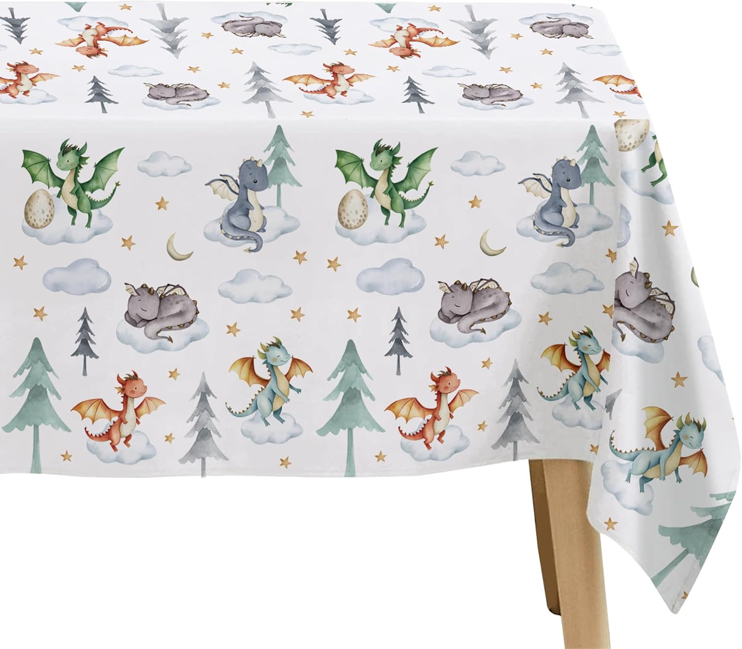 Dragon Birthday Tablecloth 3 Pack 86in x 55in