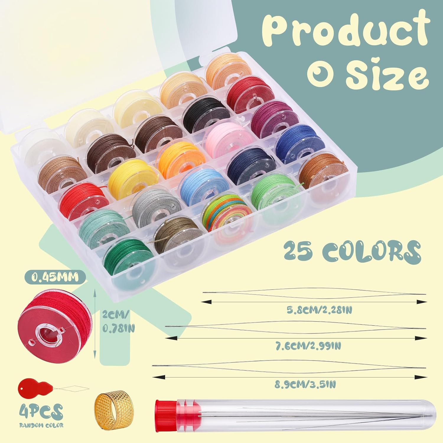 25 Colors Waxed Thread Set for Jewelry Making and Leather Sewing
