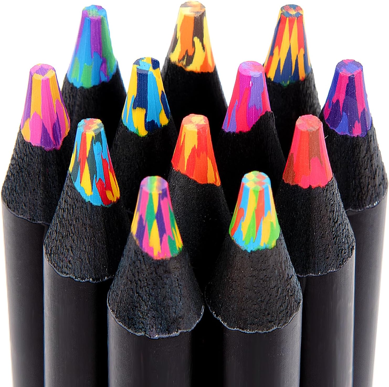 Yangmei 12 Rainbow Colored Pencils for Kids and Adults
