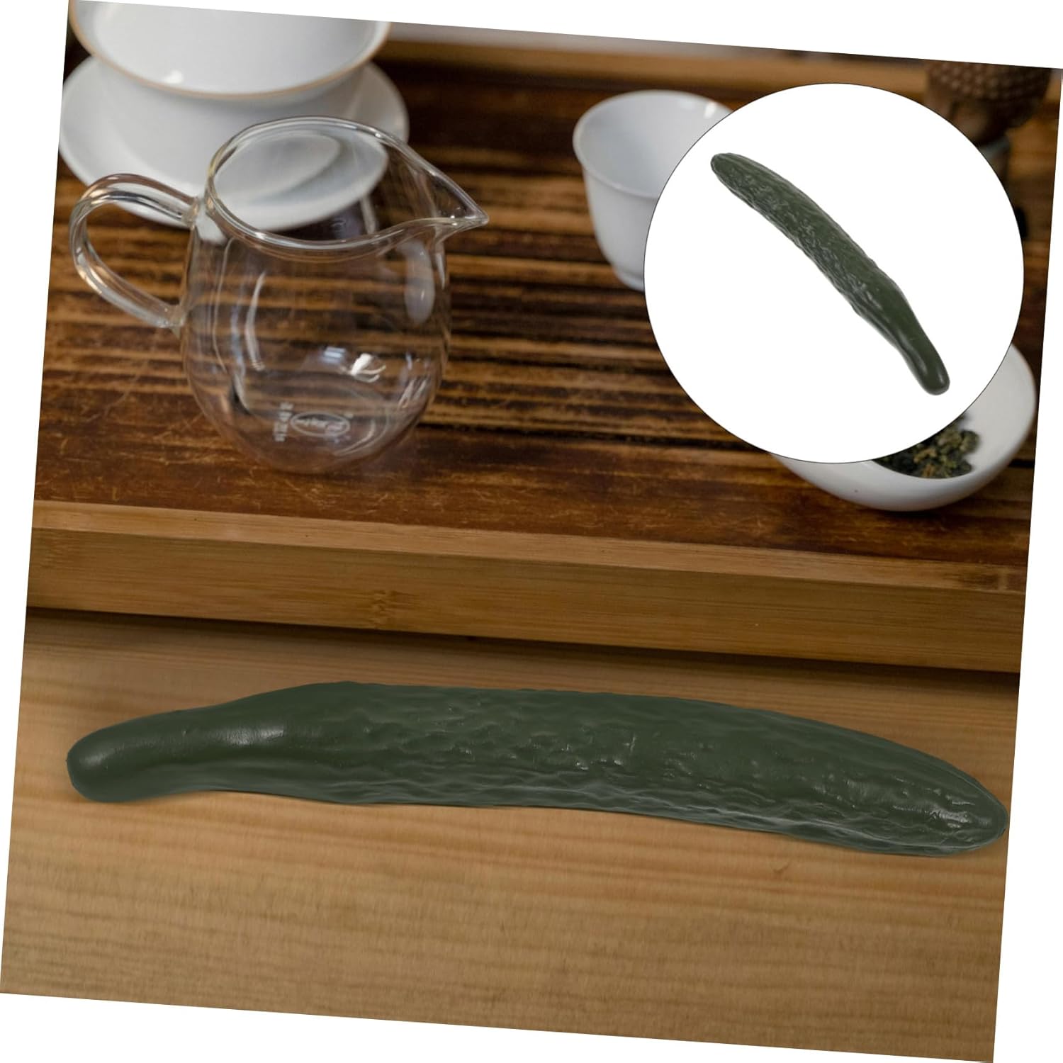 Ceramic Cucumber Calligraphy Brush Holder Decor