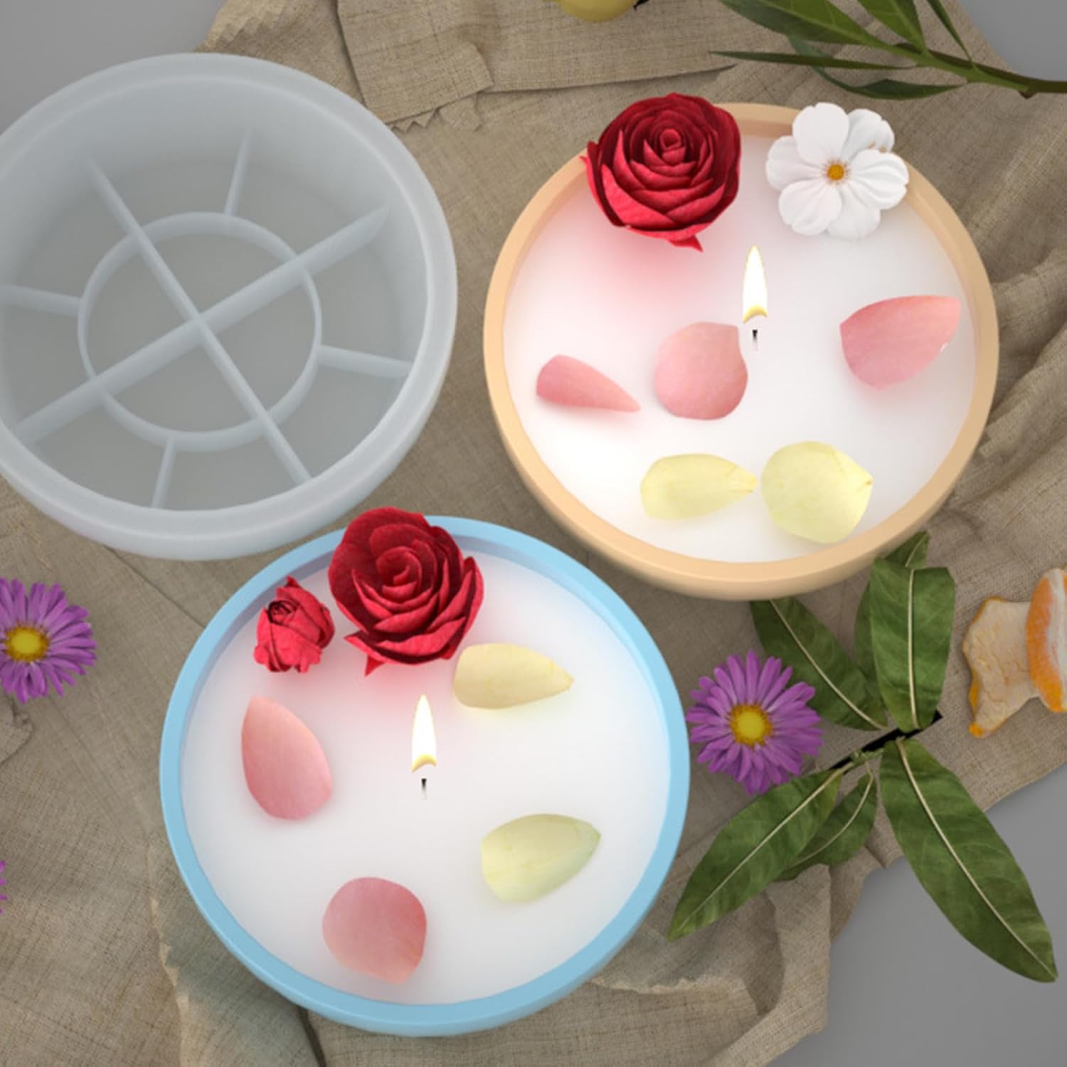 Big Round Resin Mold 82in for Candle Holders and Trinket Boxes