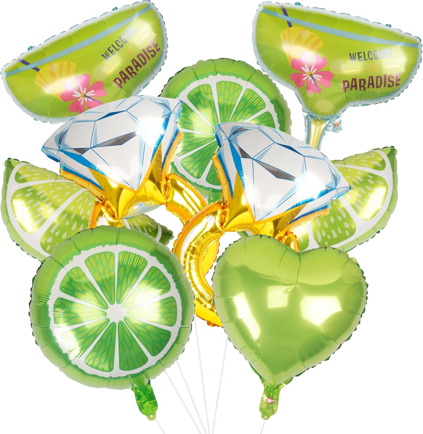 16 Pcs Margarita Bachelorette Balloons Wedding Decor