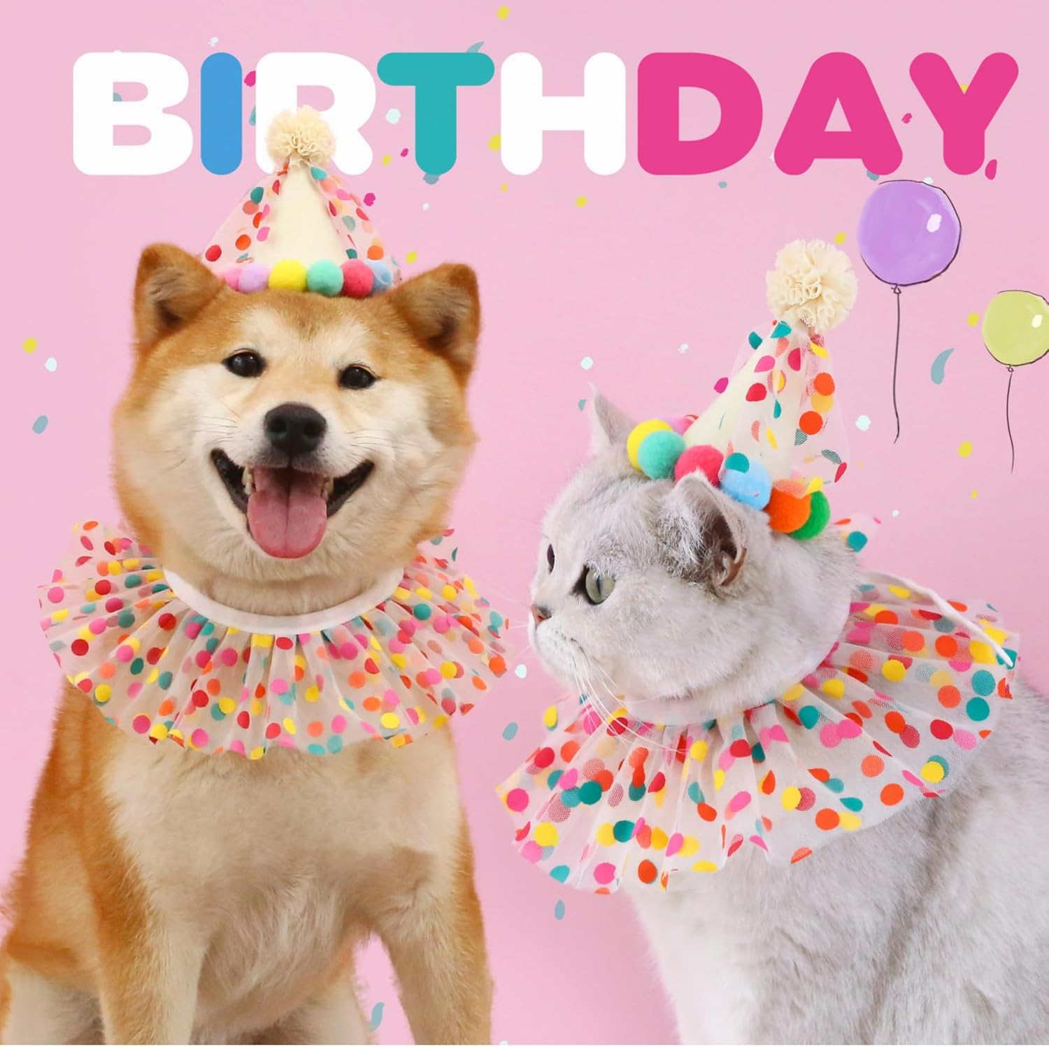 Cat Birthday Party Decorations Kit 38 Pcs