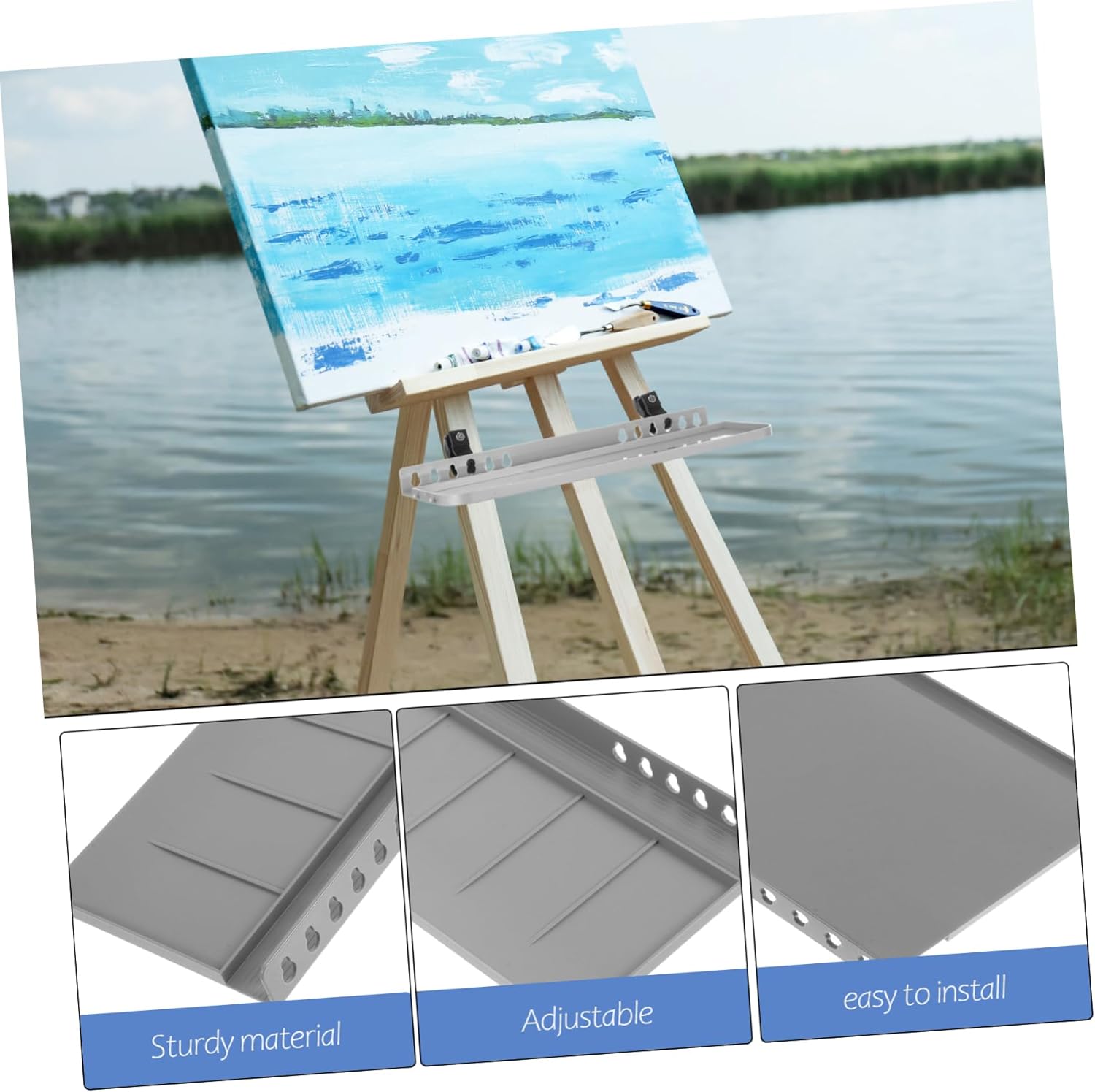 Gadpiparty Portable Easel Tray for Artists