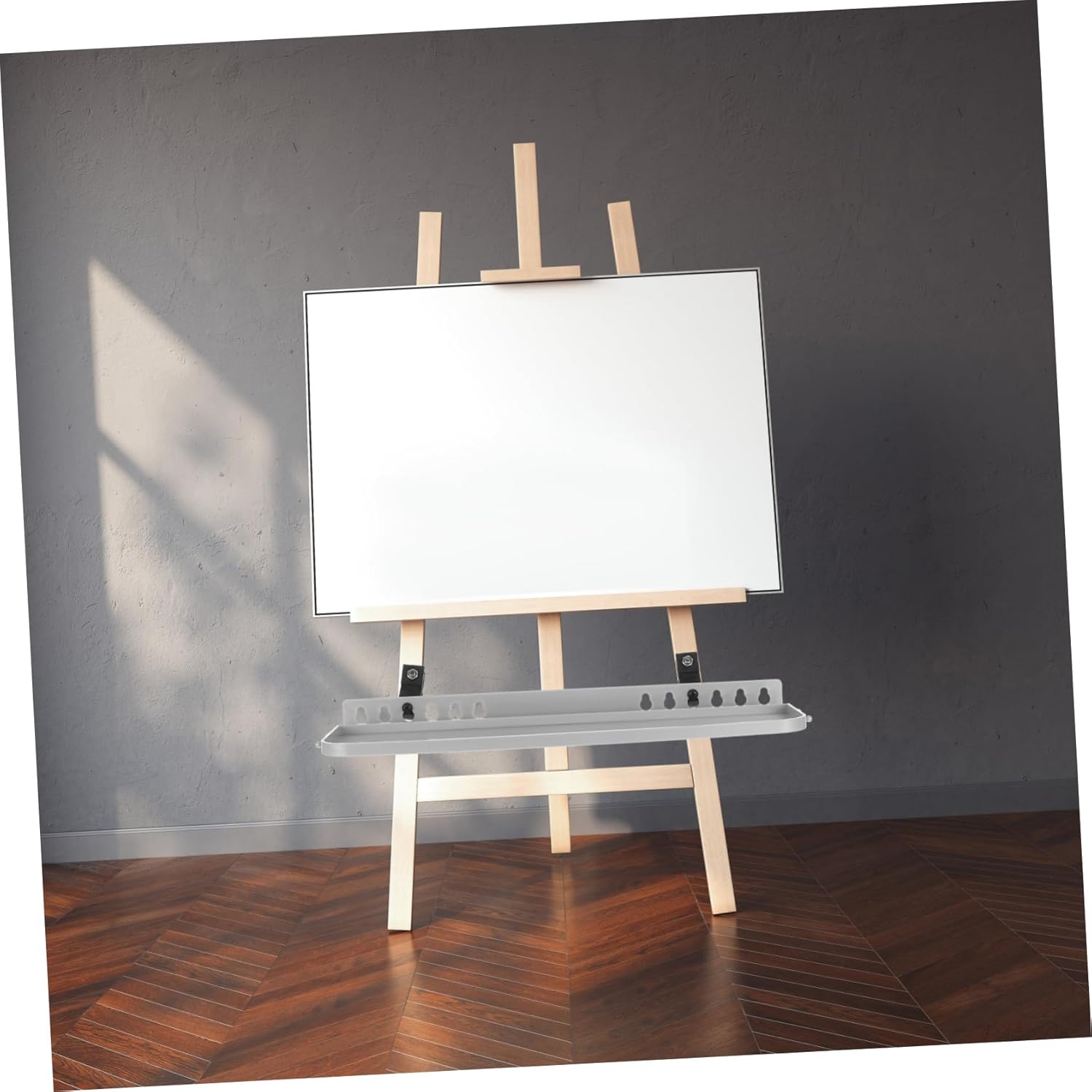 Easel with Hand Crank Tray for Painting Students