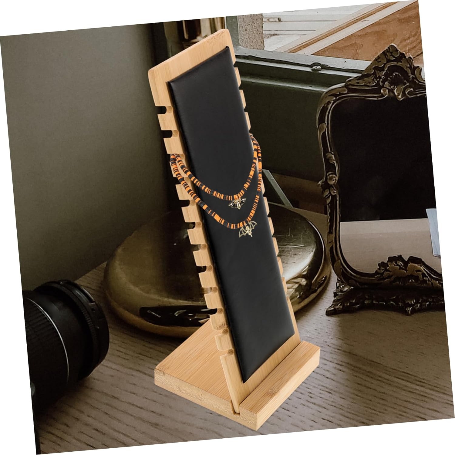 FRCOLOR Freestanding Necklace Easel Display Stand