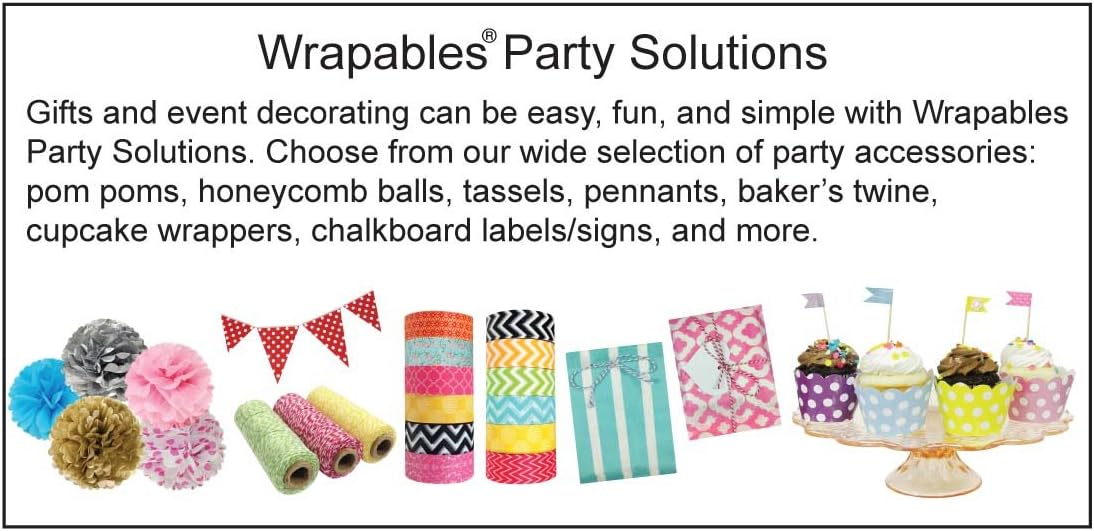 Wrapables 14 Inch Tissue Pom Poms Set of 3 White 1