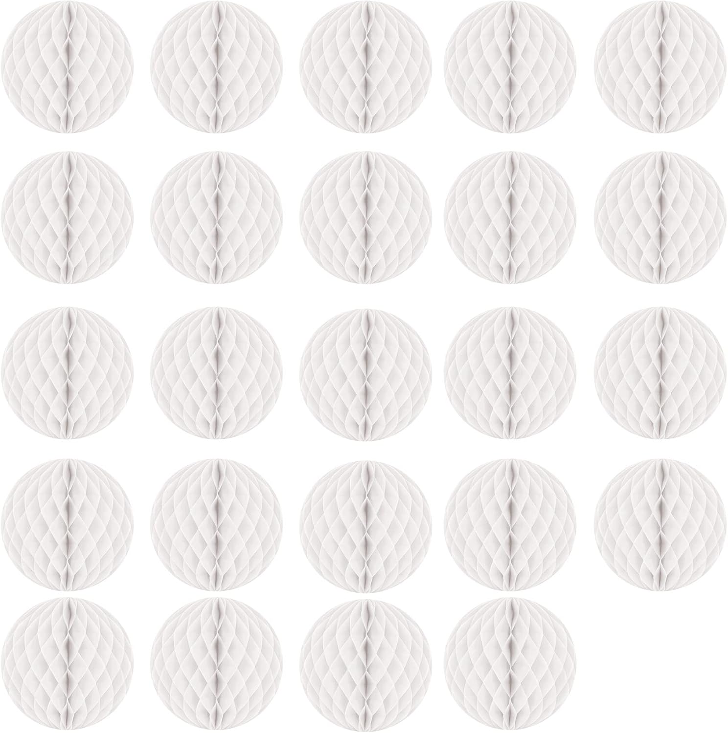 Beistle Tissue Paper Balls 24 Pack 12 Inch White